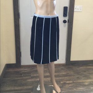 INC PLEATED Striped SKIRT